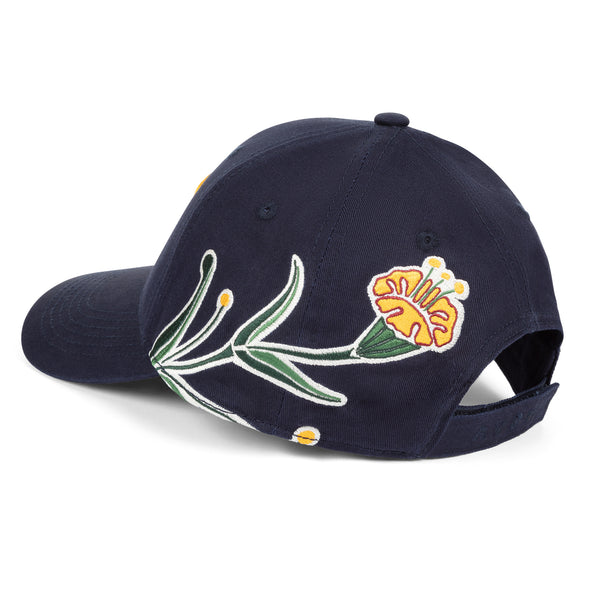Embroidered baseball cap AV Flower Navy