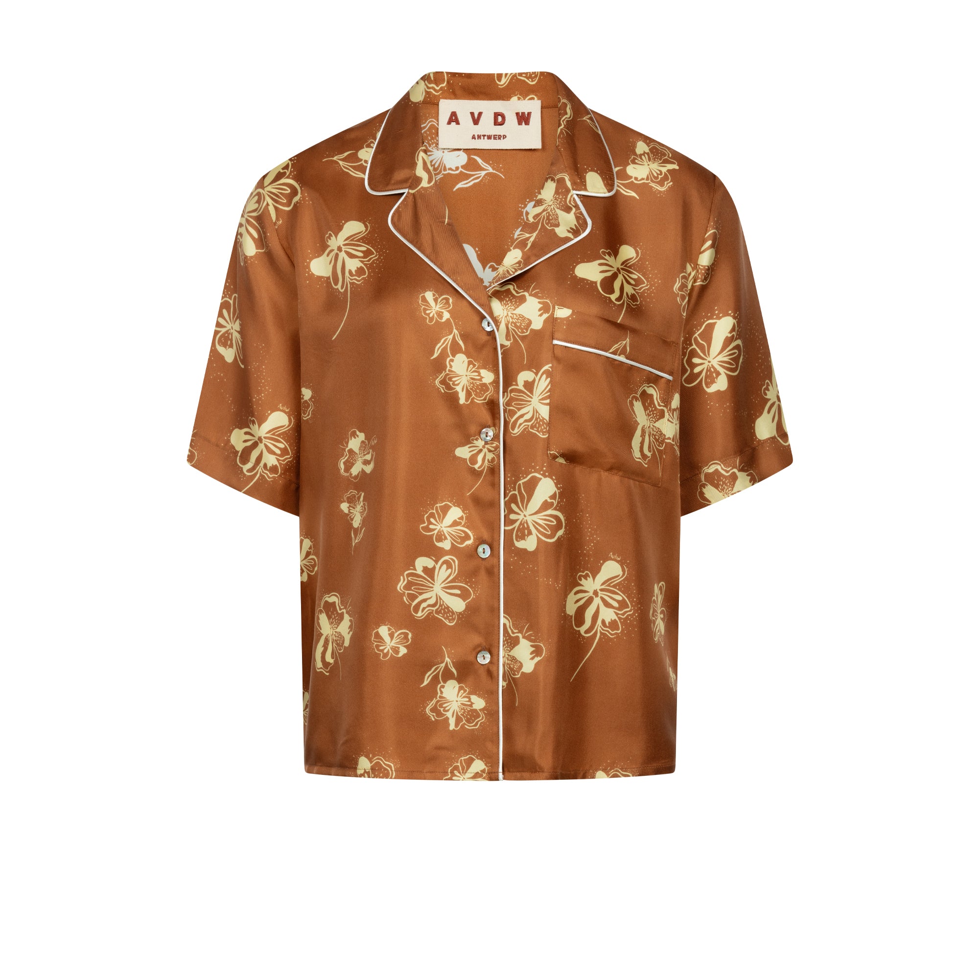 FLORA SHIRT BROWN