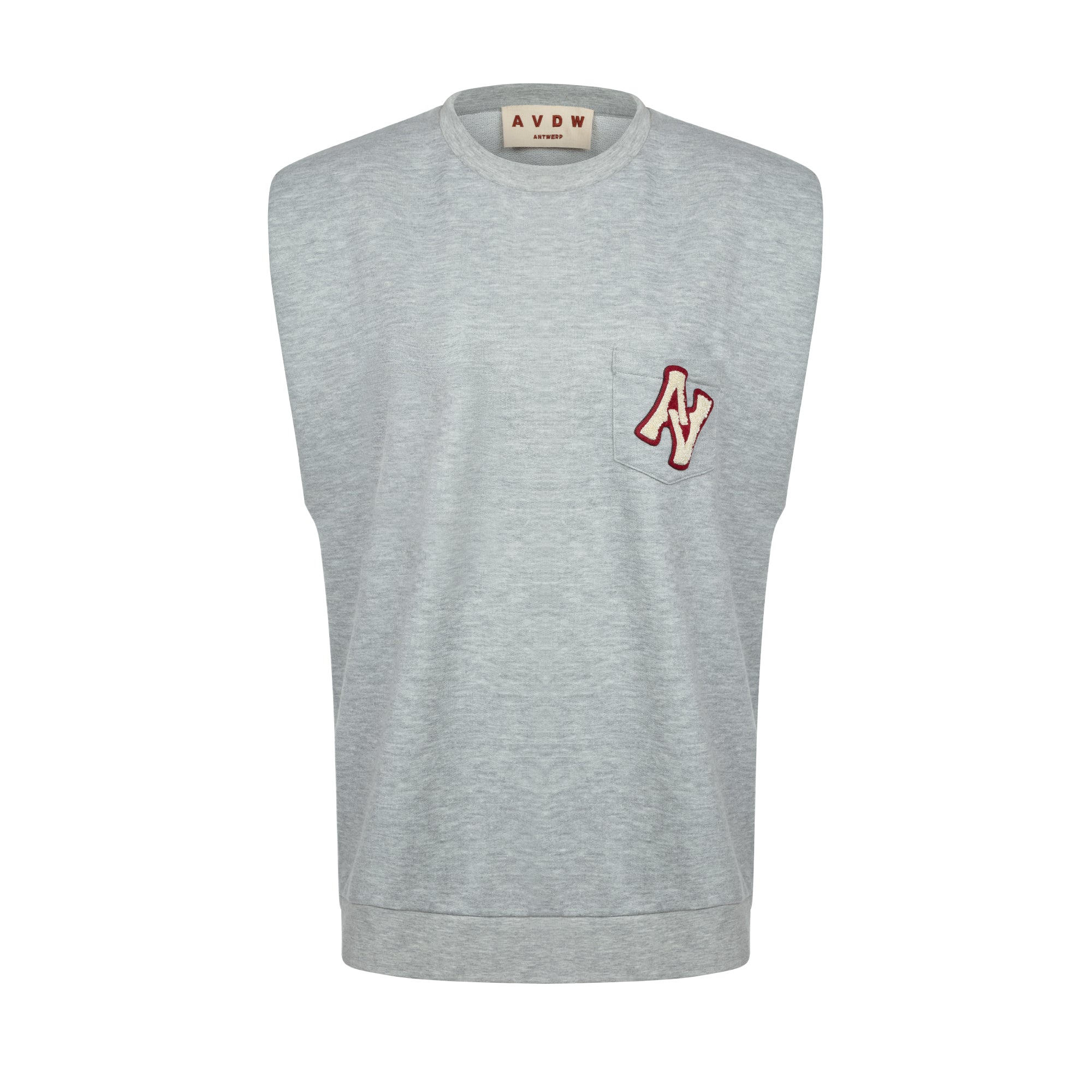 SUE SLEEVELESS SWEATER GREY