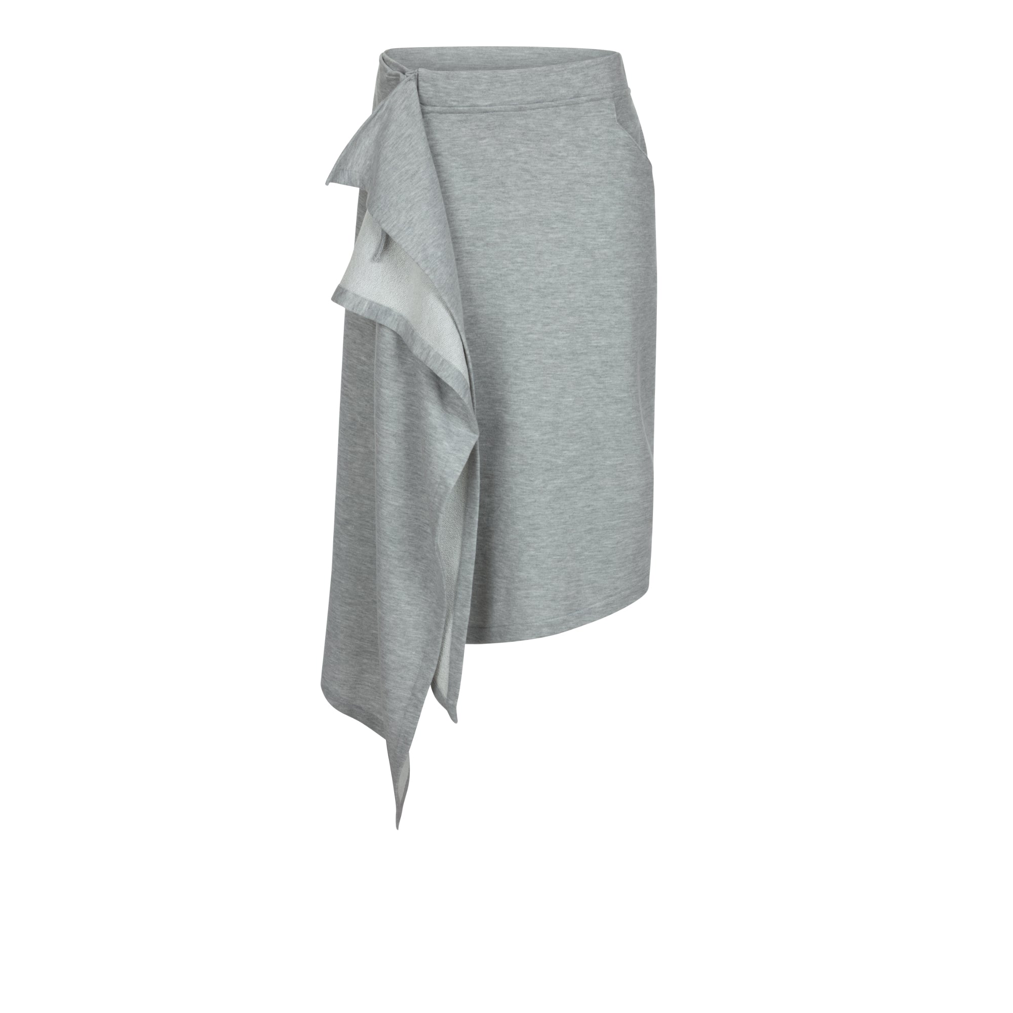 SUE DRAPED SKIRT GREY