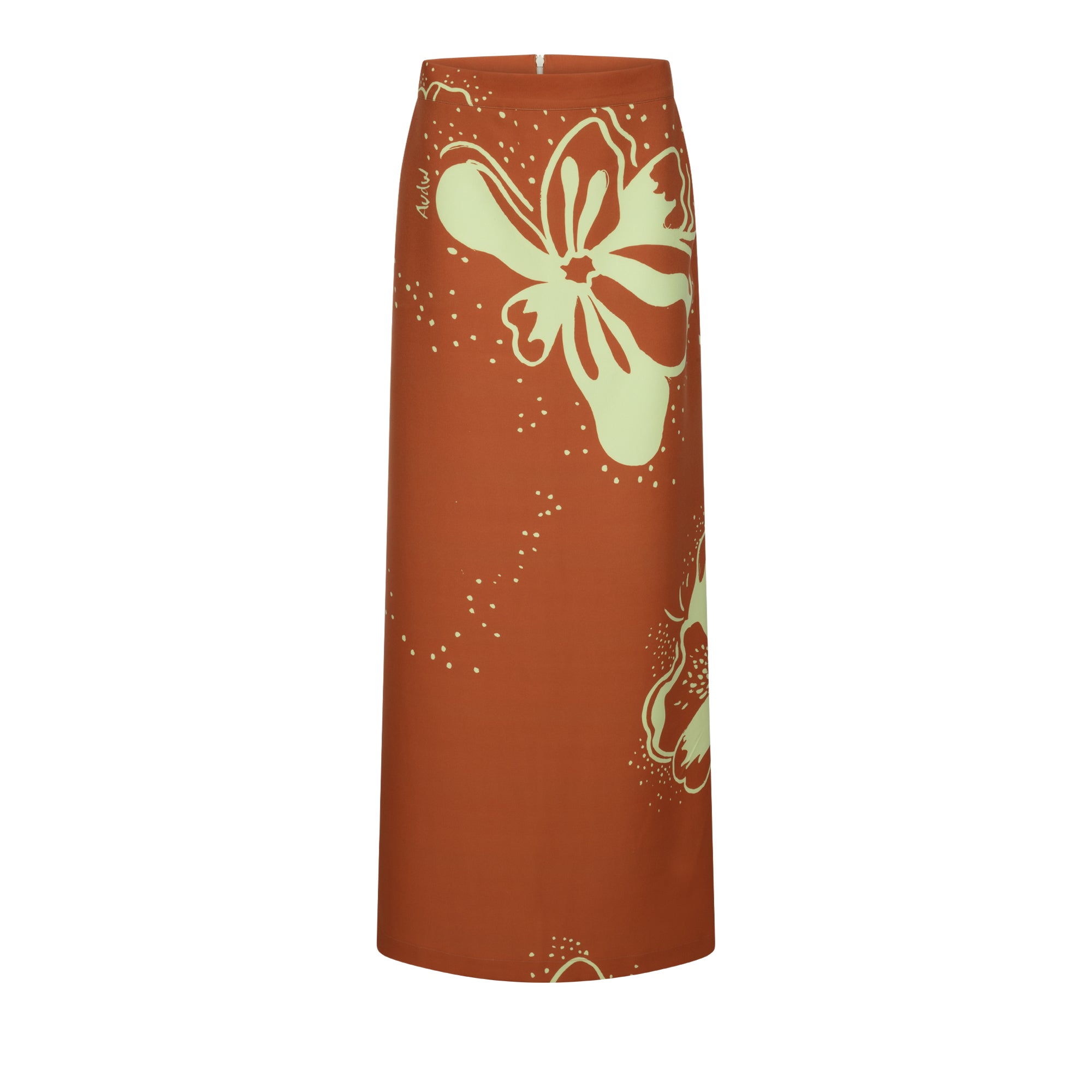 FLORA MAXI- SKIRT BROWN