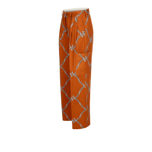 AV CHAIN COTTON PANTALON BRICK