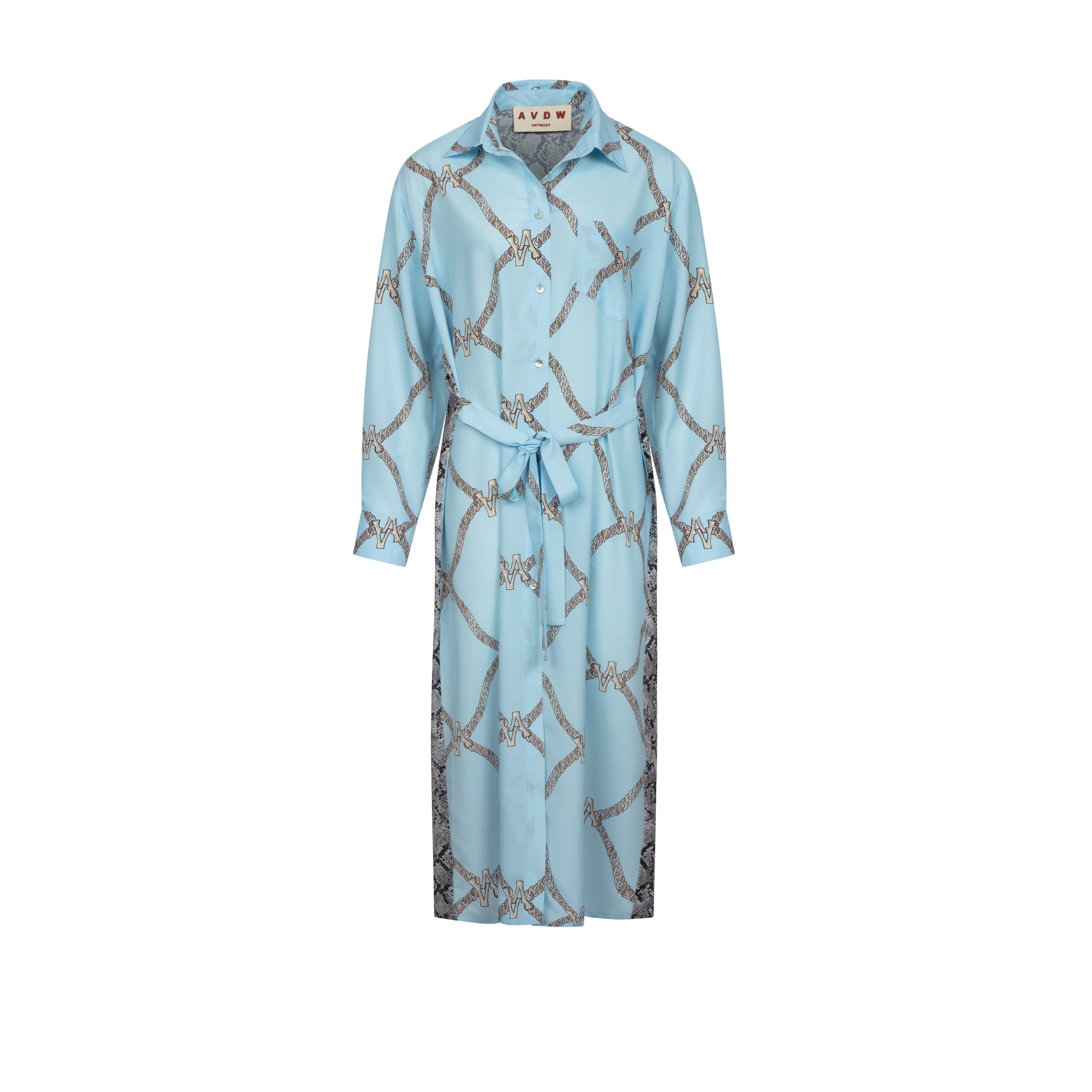AV CHAIN DRESS BLUE