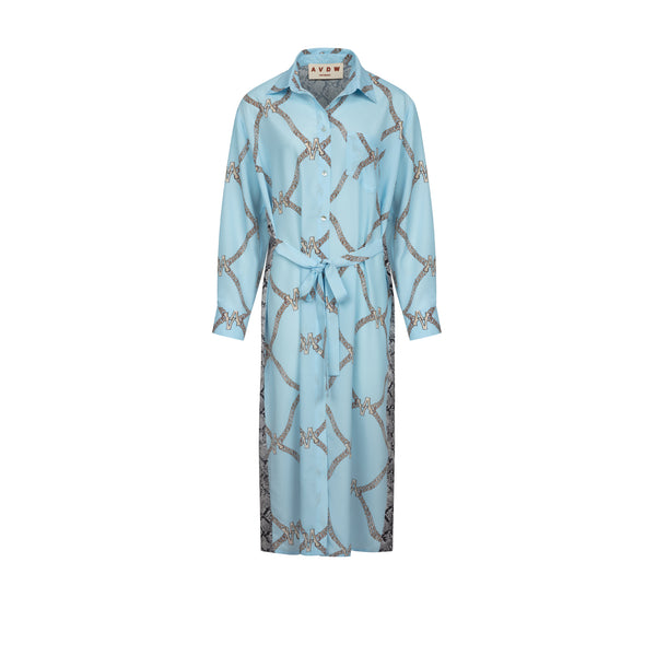 AV CHAIN DRESS BLUE