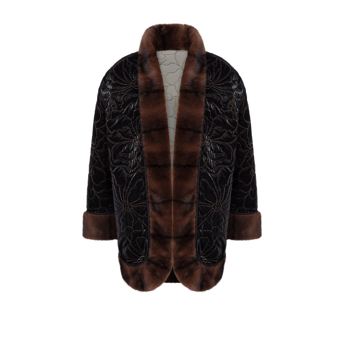 MIDORI LONG REVERSIBLE COAT KHAKI