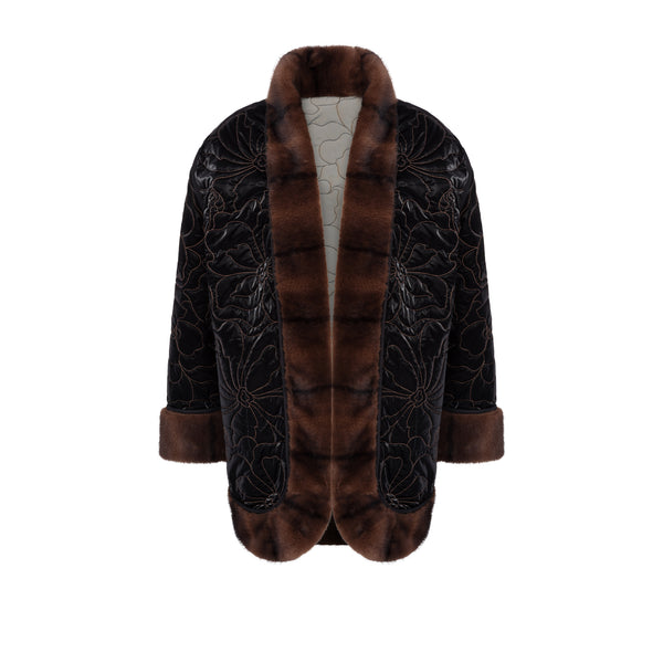 MIDORI LONG REVERSIBLE COAT KHAKI
