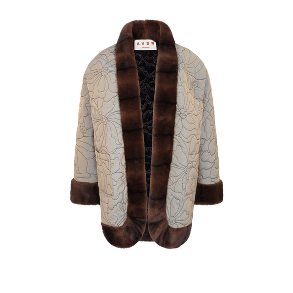 MIDORI LONG REVERSIBLE COAT KHAKI
