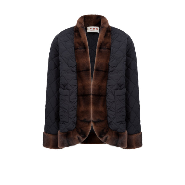 MIDORI SHORT REVERSIBLE COAT KHAKI
