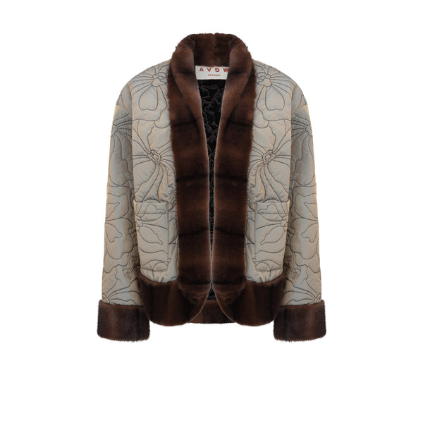 MIDORI SHORT REVERSIBLE COAT KHAKI
