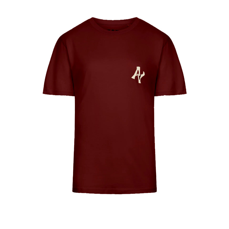 AVDW T-SHIRT BORDEAUX