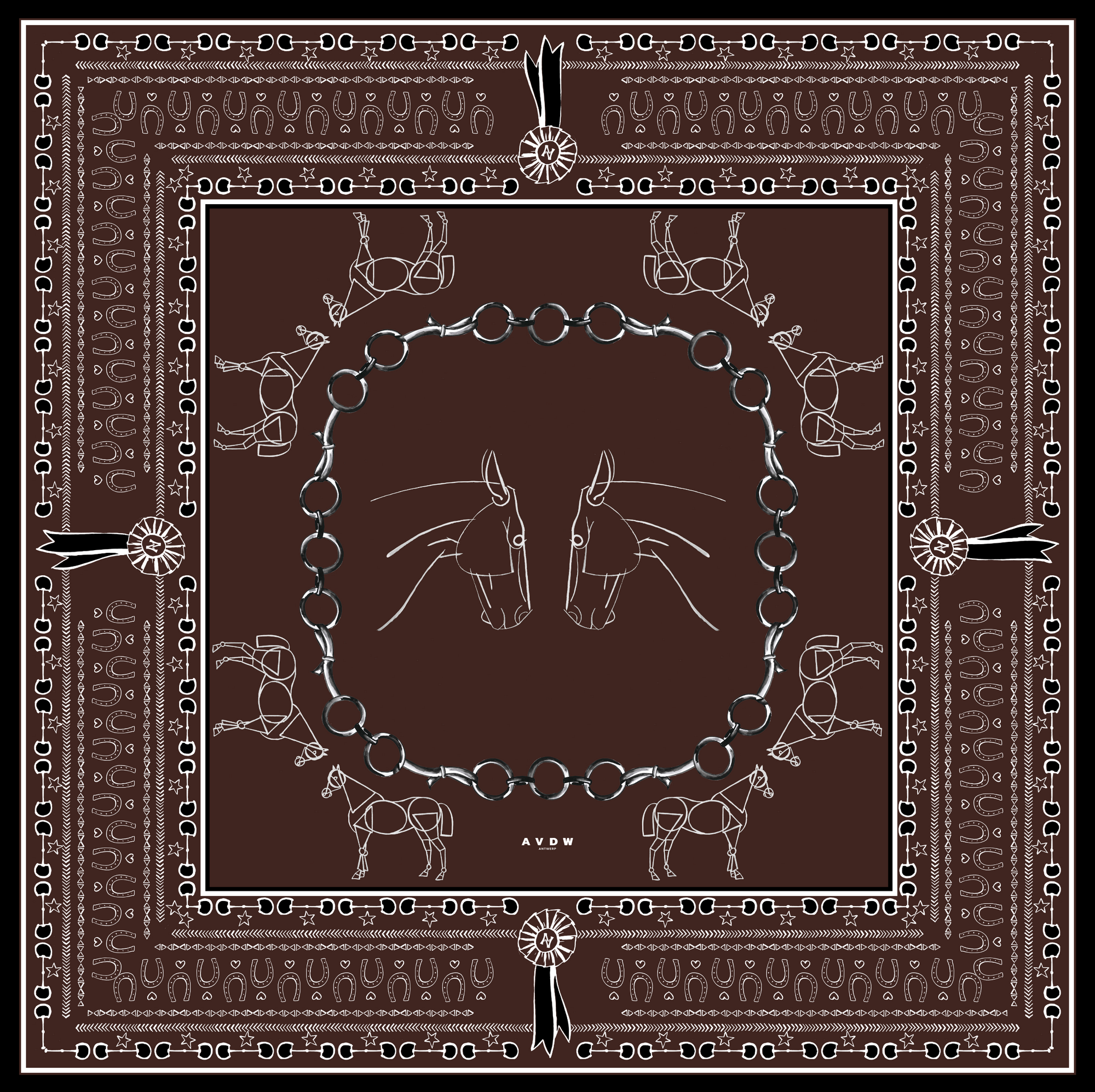 BARN SCARF BROWN