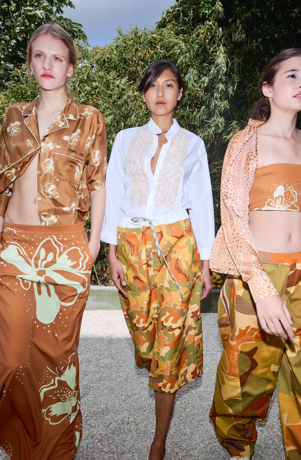 FLORA TRAVEL MAXI SKIRT BROWN