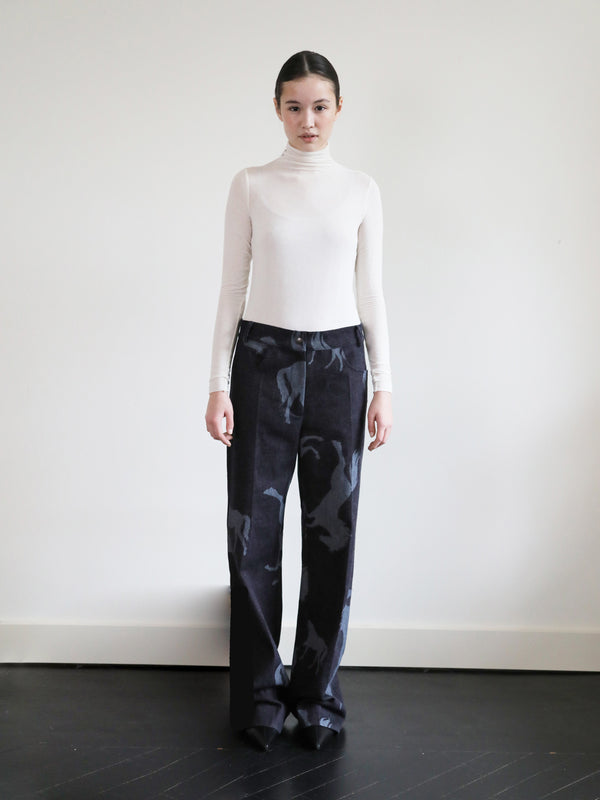 HORSE DENIM FITTED JEANS