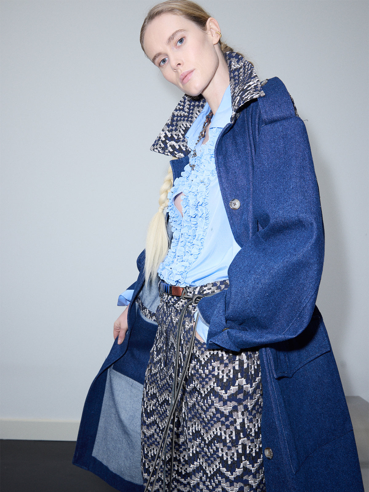 RUFFY SHIRT BLUE