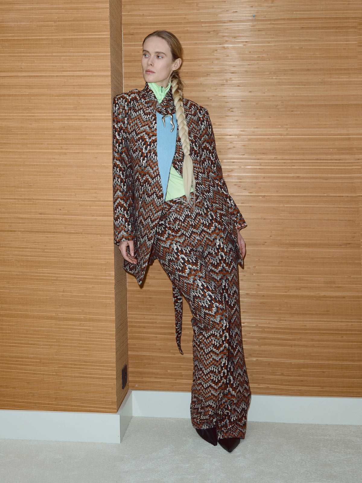 MONTA RED FITTED PANTALON
