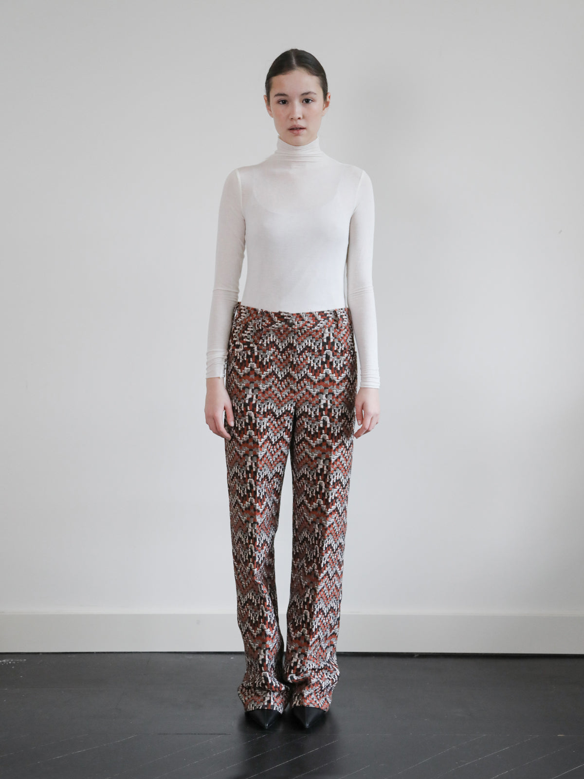 MONTA RED FITTED PANTALON