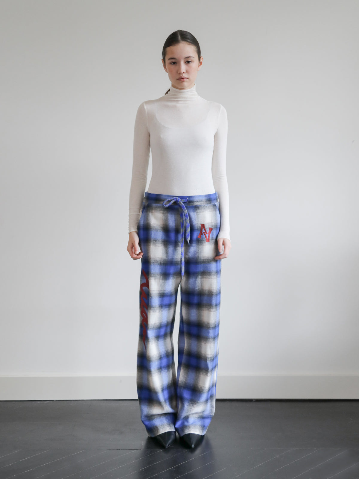 VERA BLUE CHECKERED PANTALON