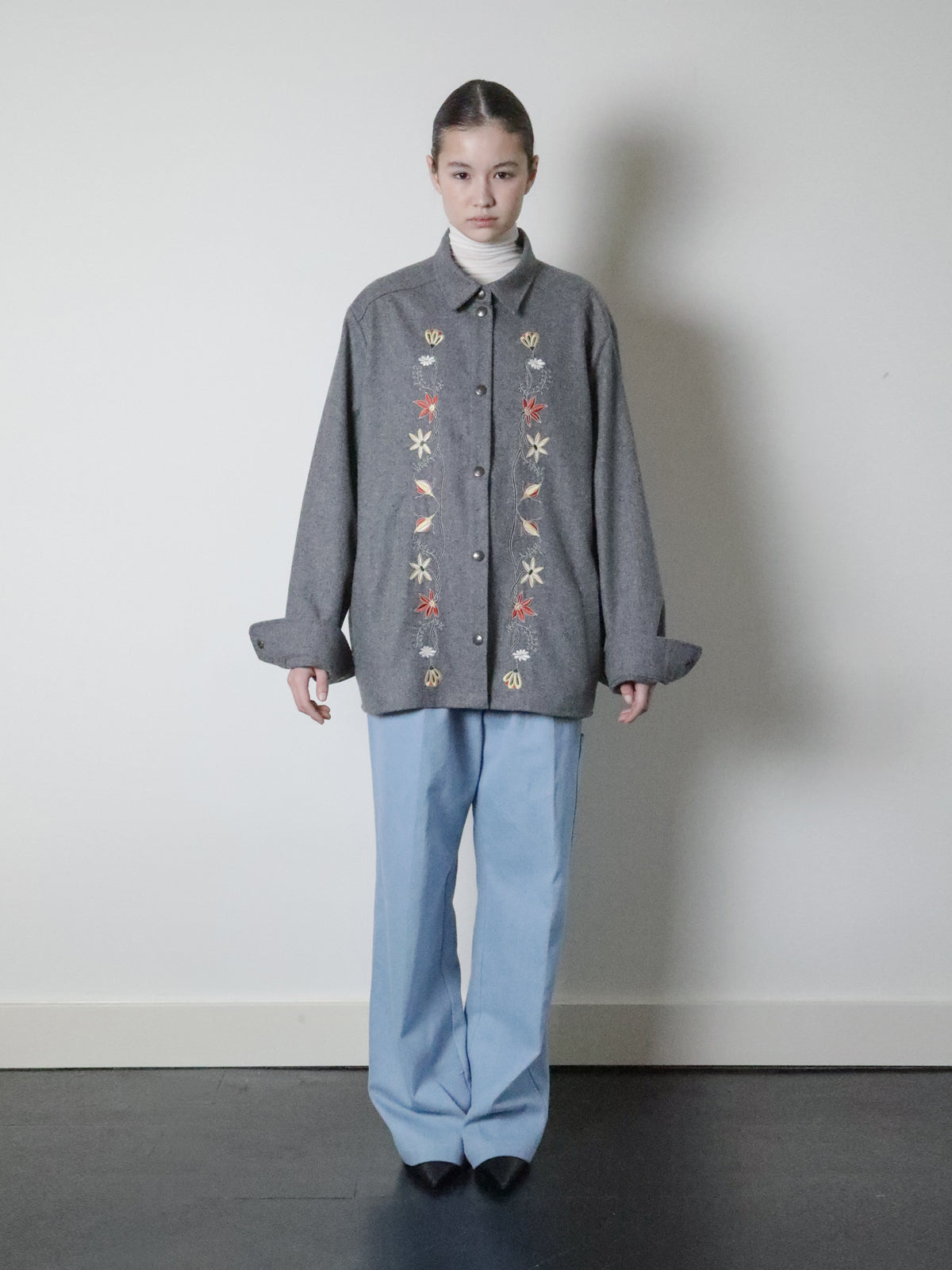 FIORA WOOL EMBROIDERED JACKET