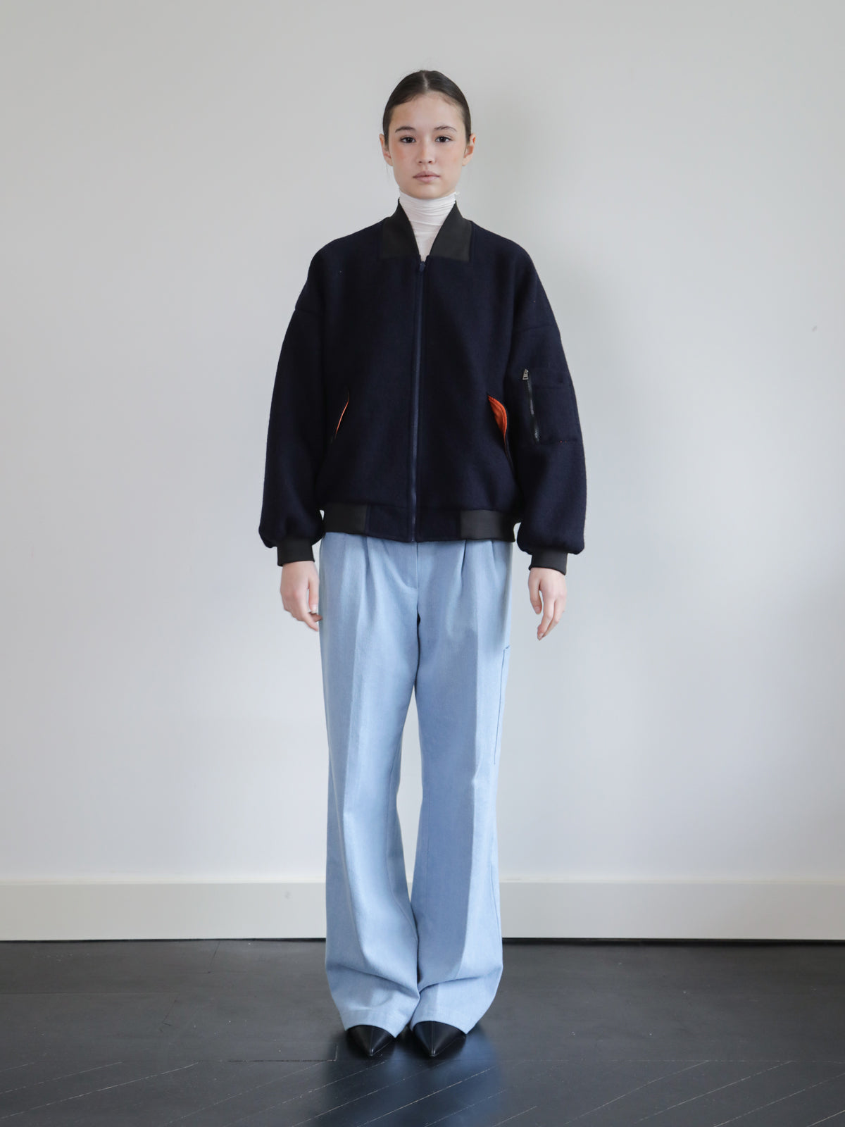 COOKY WOOL BOMBER BLUE
