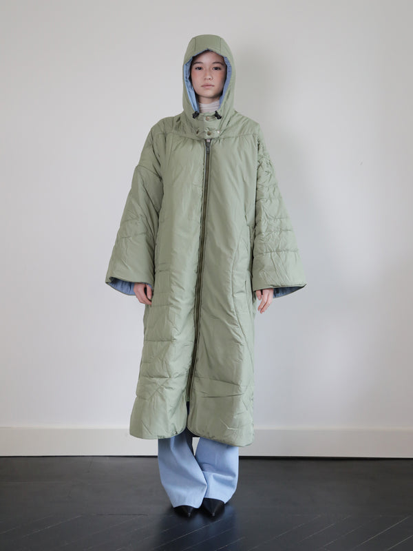VOITED COAT GREEN LONG