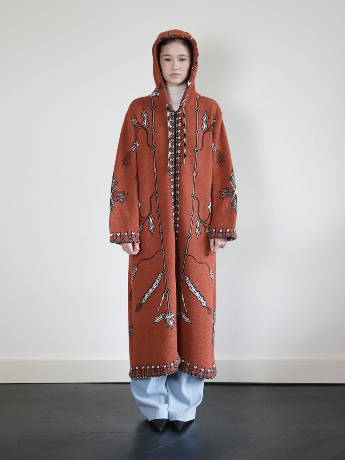 FIORI RED LONG VEST