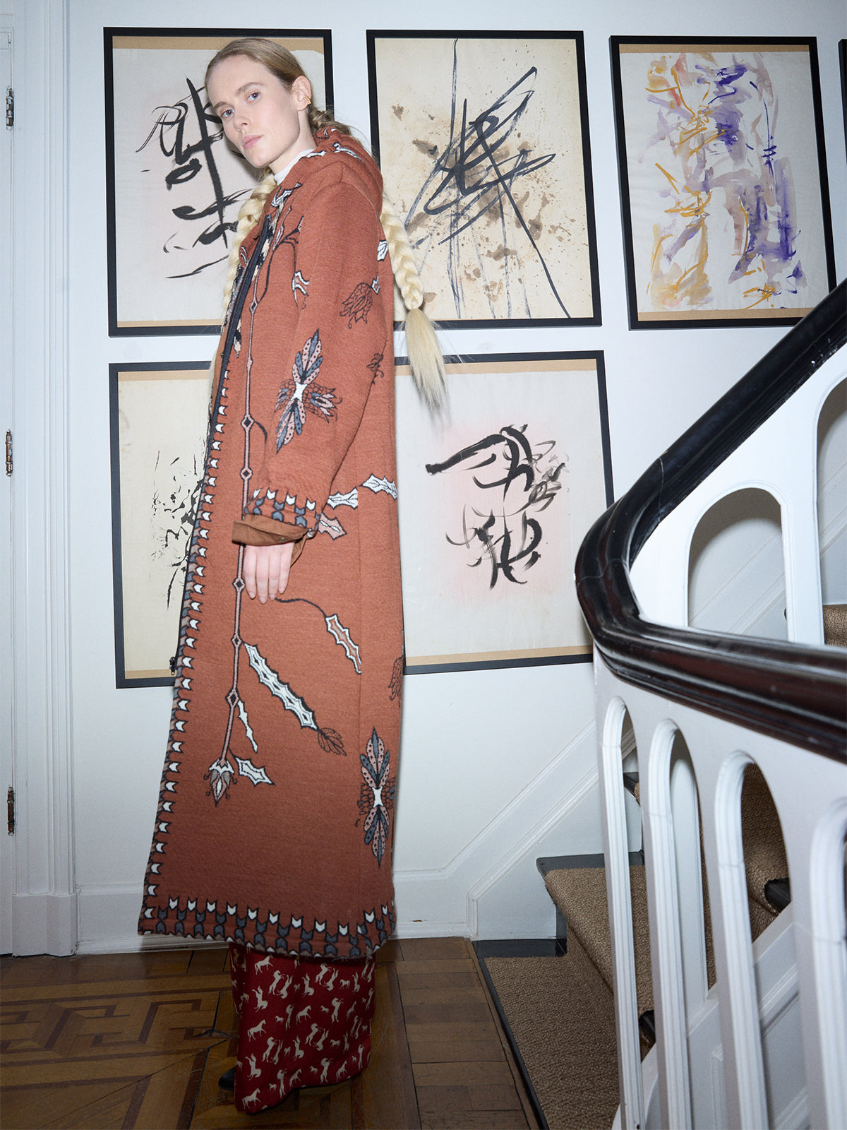 FIORI RED LONG VEST