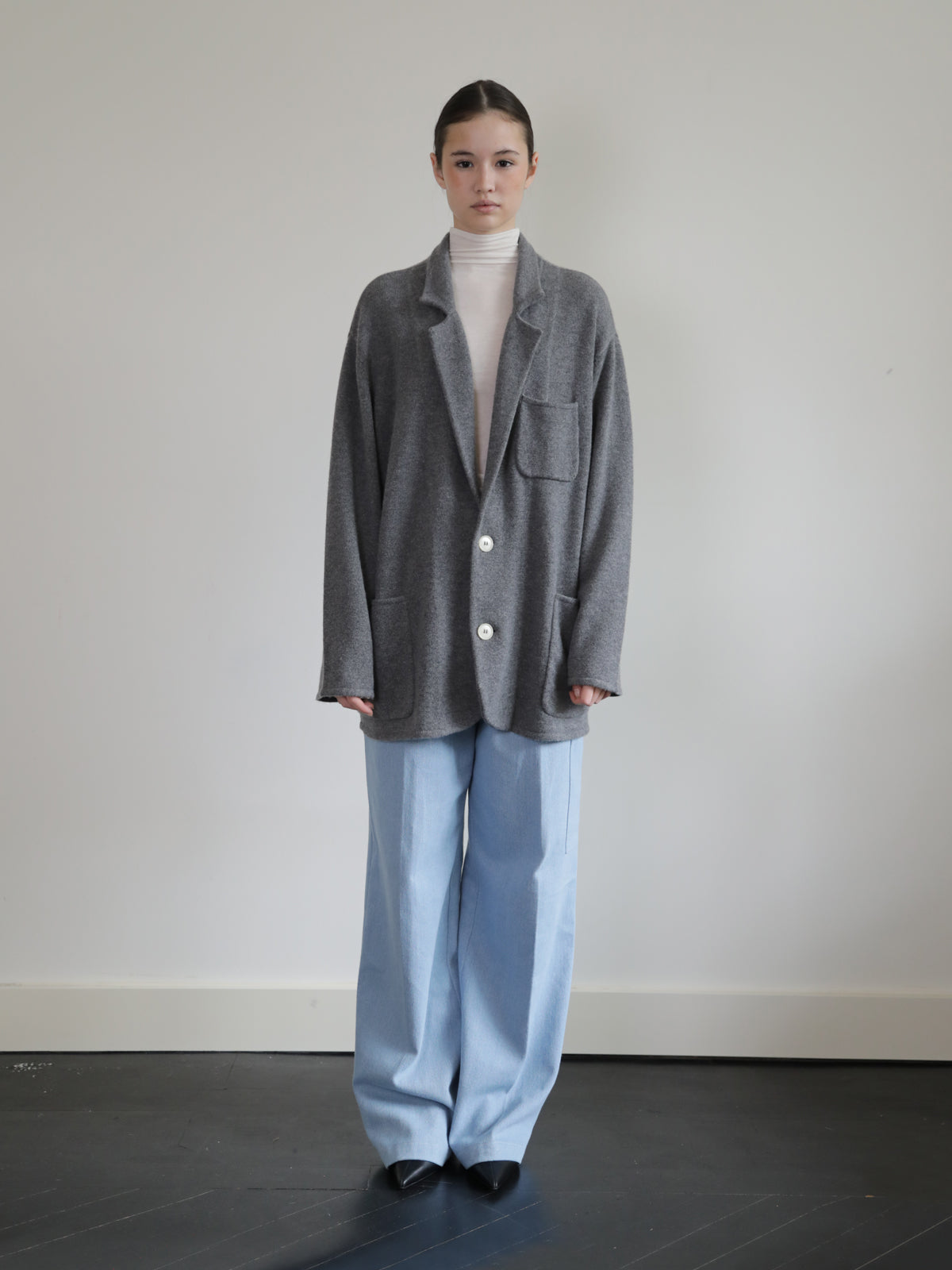 CASHMERE BLAZER GREY