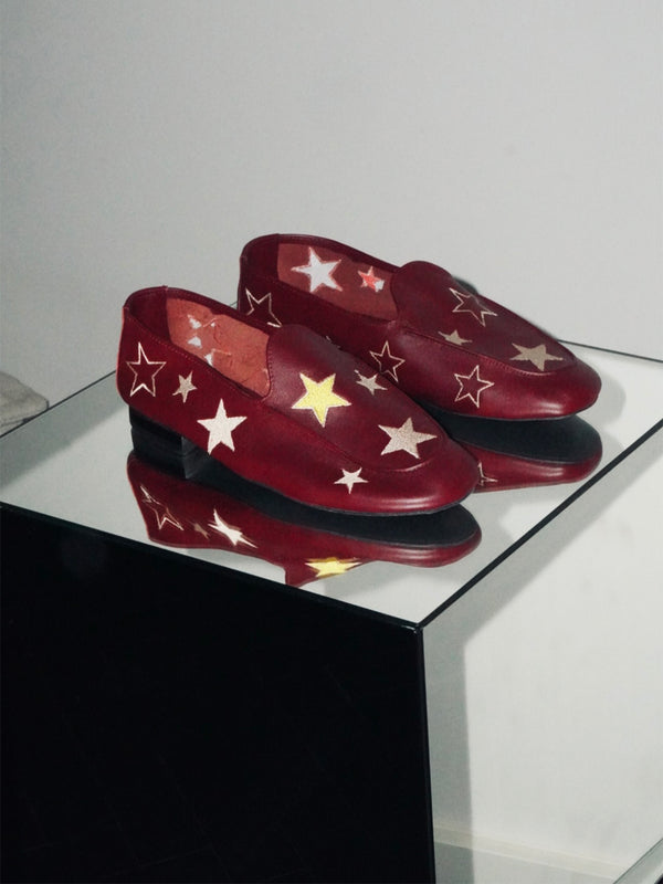 LOAFER STAR BURGUNDY