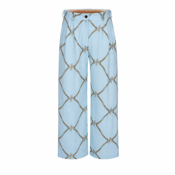 AV CHAIN COTTON PANTALON BLUE