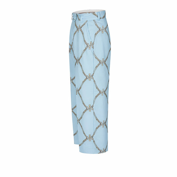 AV CHAIN COTTON PANTALON BLUE