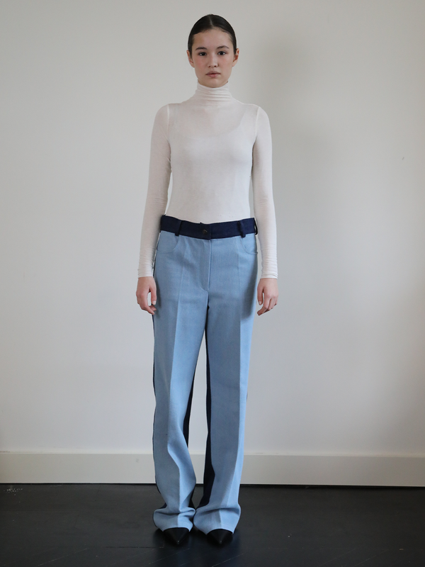 DUO DENIM FITTED JEANS